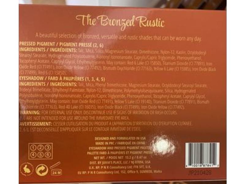 Juvia's Place The Bronzed Rustic Eyeshadow Palette