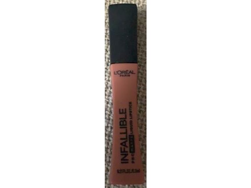L'Oreal Paris Infallible Pro-Matte Liquid Lipstick, Nudist, 0.21 fl oz/6.3 mL