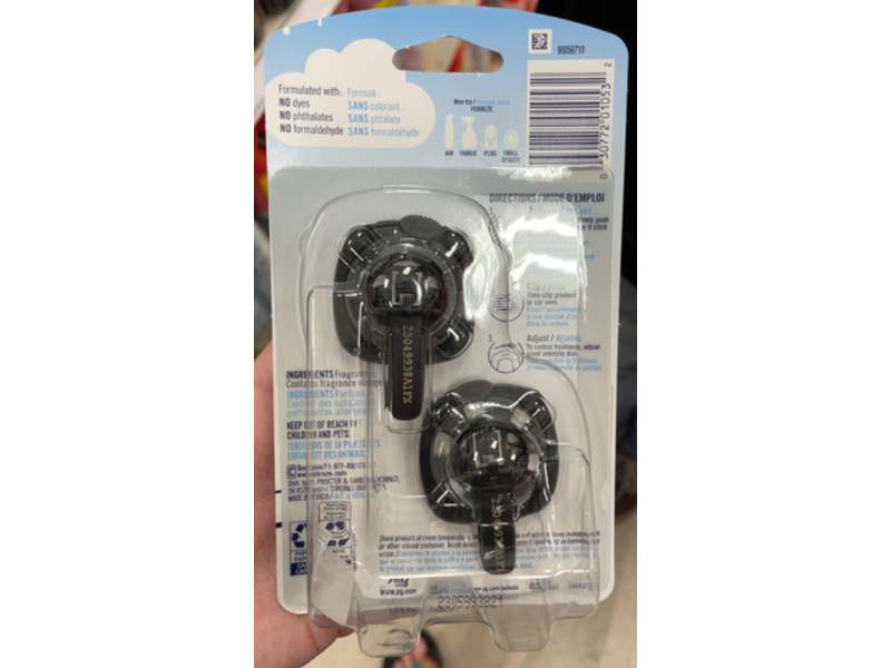 Febreze Car Air Freshner, Midnight Storm 0.06 fl oz/ 2 mL, 2 Count