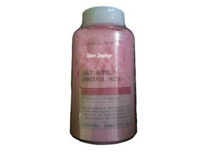 Logically Skin Bubble Bath Salt, Relaxing Lavender, 17.63 fl oz/500 g