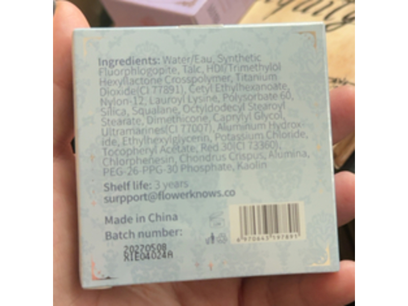 Flower Knows Swan Ballet Embossed Blush, 03 Silky Ribbon, 0.18 oz/5 g