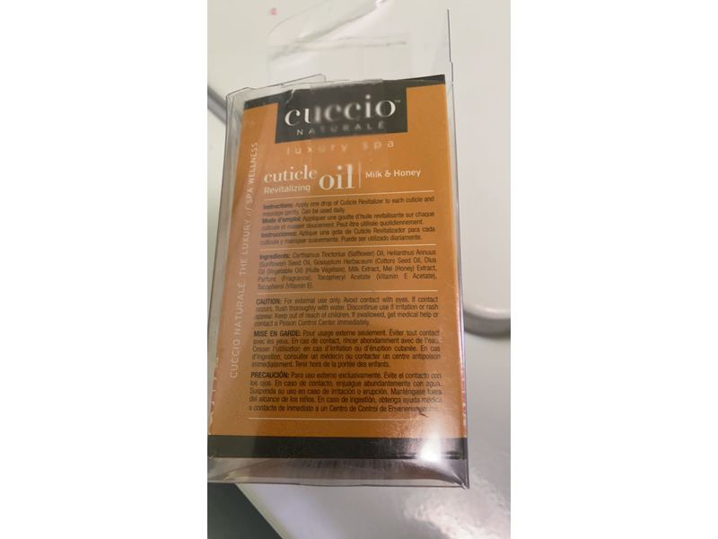 Cuccio Natural Milk & Honey Cuticle Revitalizing Oil, 2.5 fl oz/74 mL