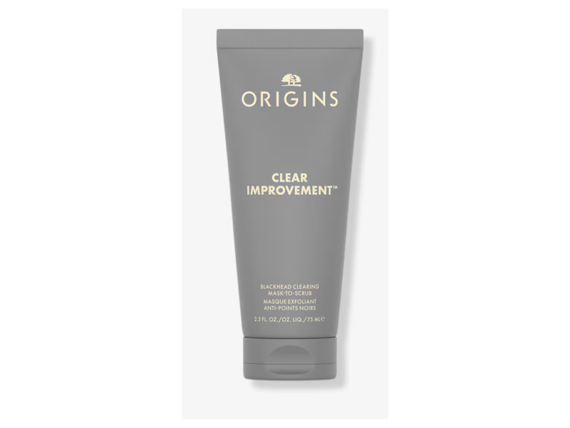 Origins Clear Improvement Blackhead Clearing Face Mask To Scrub, Salicylic Acid, 2.5 fl oz/75 mL