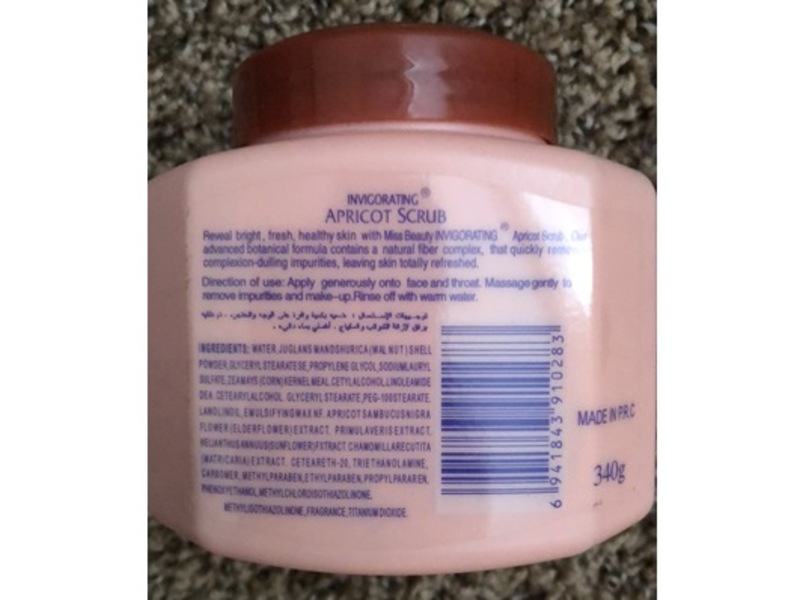 Miss Beauty Invigorating Apricot Scrub, 12 oz/340 g
