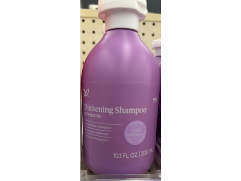Walgreens Thickening Shampoo, Biotin, 10.1 fl oz/300 mL