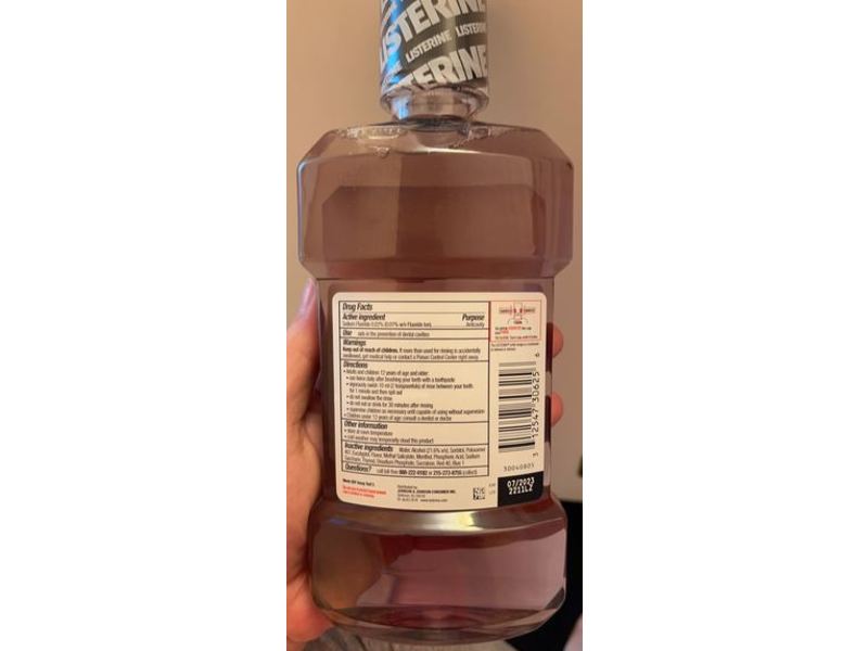 Listerine Total Care Anticavity Fluoride Mouthwash, Fresh Mint, 16.9 fl oz/500 ml