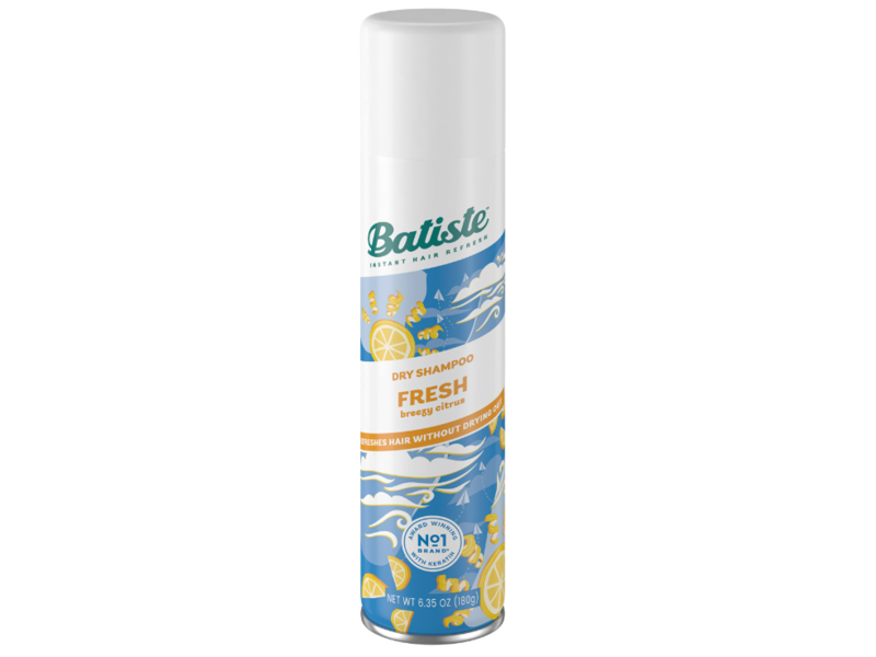 Batiste Dry Shampoo, Fresh Breezy Citrus, 6.35 oz/180 g