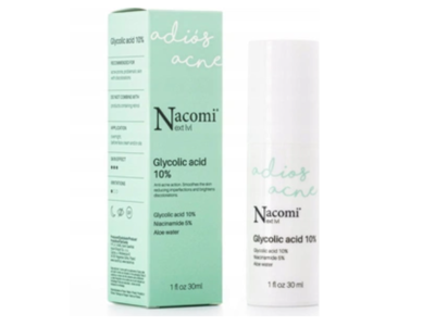 Nacomi Next Lvl Adio's Acne Serum, Glycolic Acid 10%, 1 fl oz/30 mL