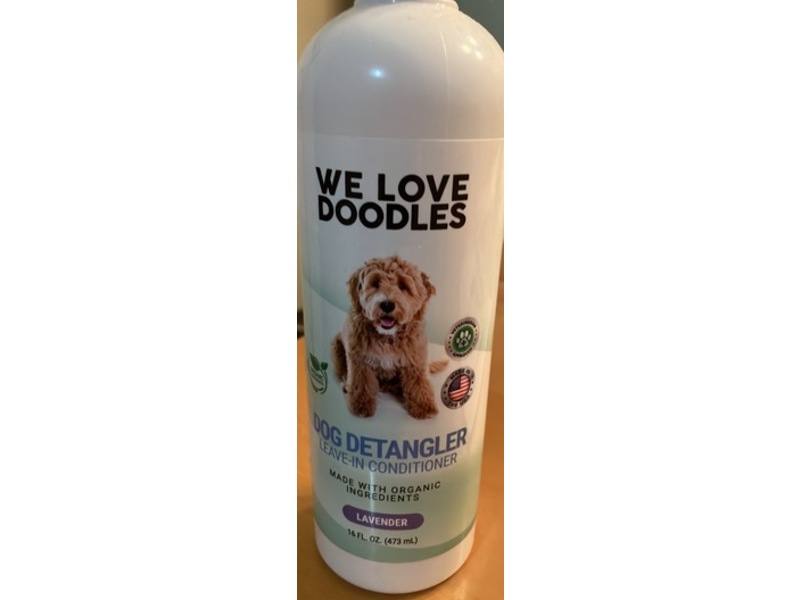 We Love Doodles Dog Detangler Leave-In Conditioner Spray, Lavender, 16 fl oz/473 mL