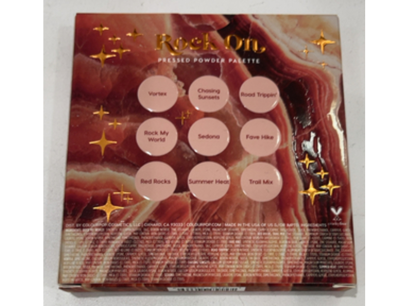 Colorpop Pressed Powder Palette, Rock On, 0.3 oz/9.0 g