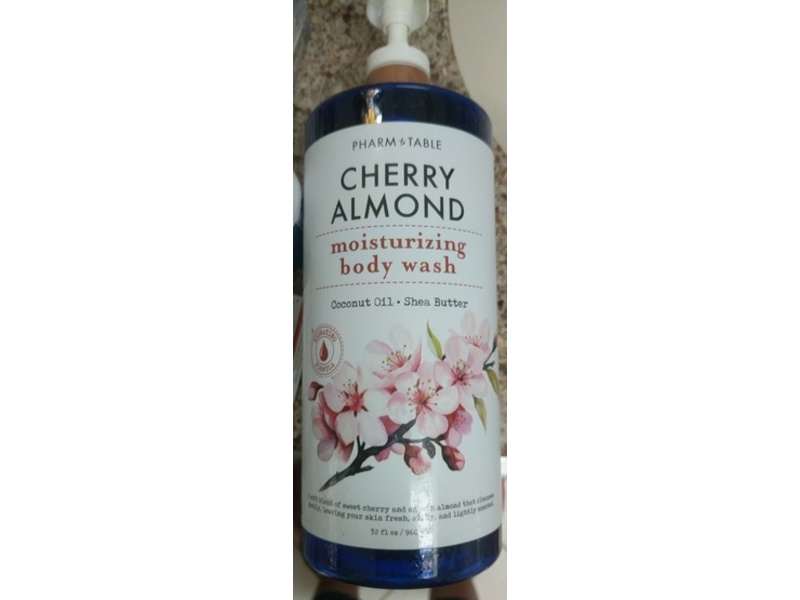 Pharm To Table Moisturizing Body Wash, Cherry Almond, 32 fl oz/960 mL