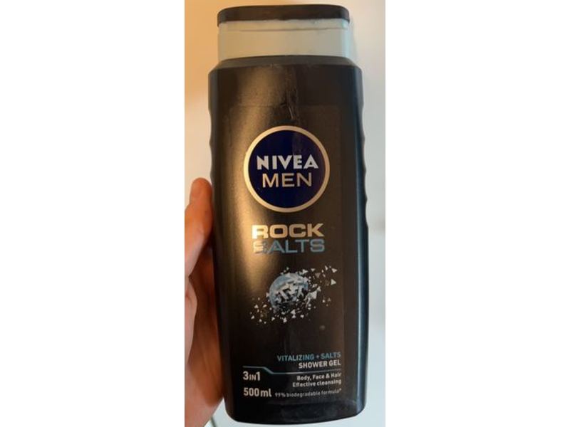Nivea Men 3 In 1 Shower Gel, Rock Salts, 500 mL