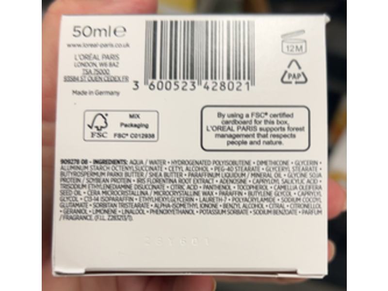 L'Oreal Paris Wrinkle Expert Fortifying Night Cream, 65+ Multivitamins, 50 mL