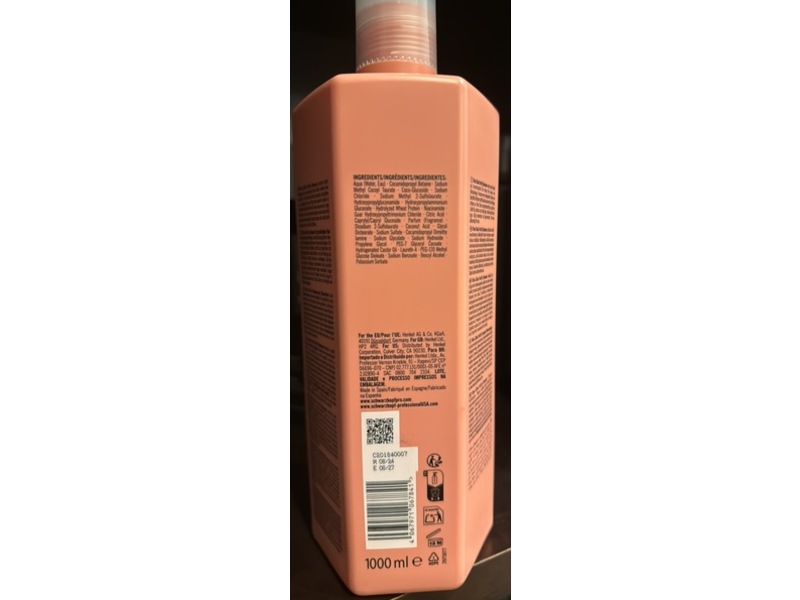 Schwarzkopf Professional Fibre Clinix Shampoo, 33.8 fl oz/1000 mL
