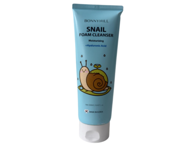 BONNYHILL Moisturizing Snail Foam Cleanser, Hyaluronic Acid, 8.45 fl oz/250 mL