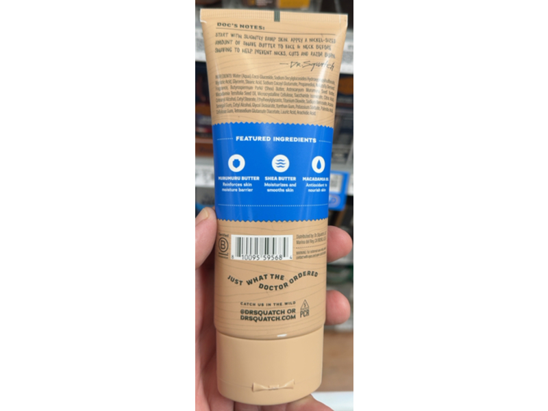 DR. Squatch Easy Glide Shave Butter, Fresh Falls, 6 fl oz/177 mL
