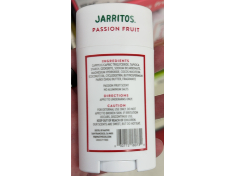 Native Deodorant, Jarritos Passion Fruit, 2.65 oz/75 g