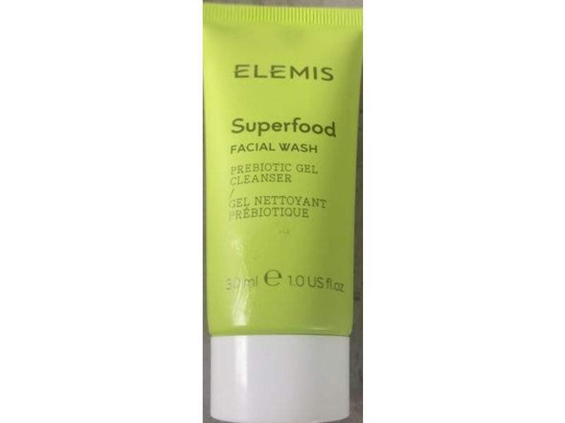 Elemis Superfood Facial Wash Prebiotic Gel Cleanser, 1.0 fl oz/30 mL