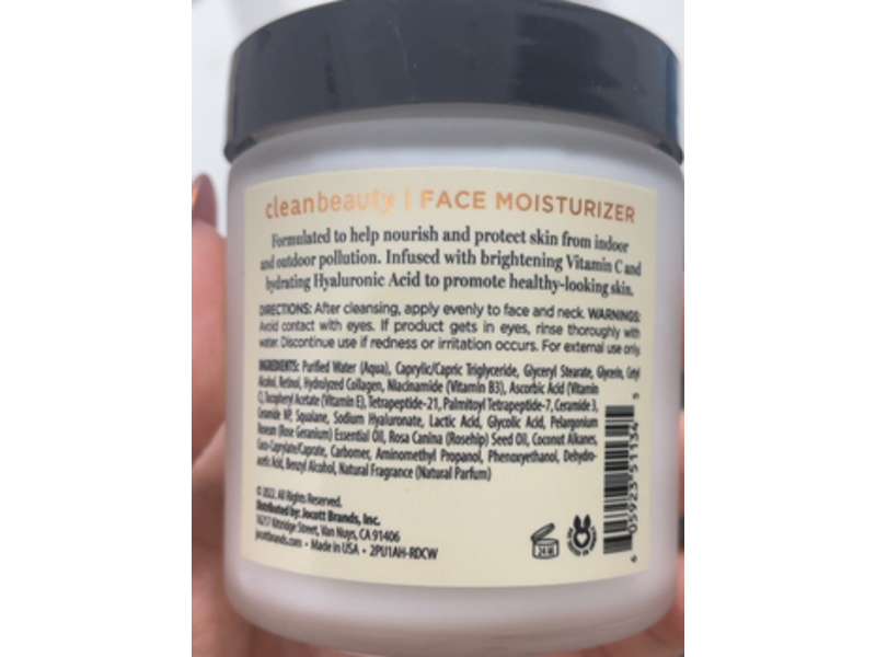 CleanBeauty Vitamin C & Hyaluronic Acid Moisturizer, 4 fl oz/118 mL