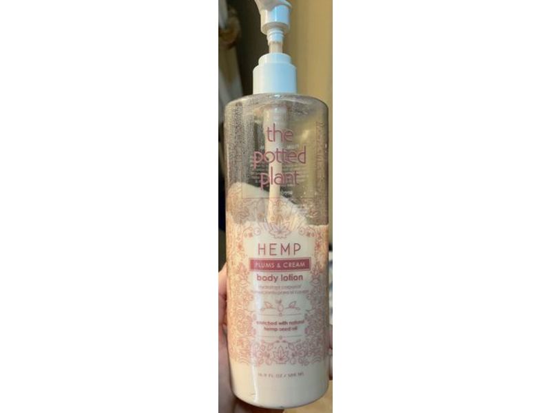 The Potted Plant Hemp Body Lotion, Plums & Cream, 16.9 fl oz/500 mL
