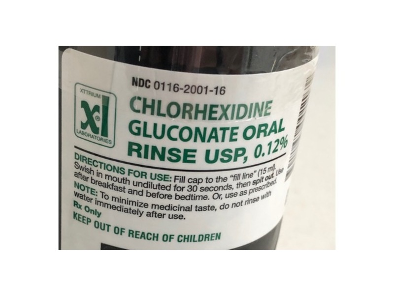 Chlorhexidine Gluconate 0.12% Oral Rinse, 473 mL, Xttrium Labortories, Inc. (RX)