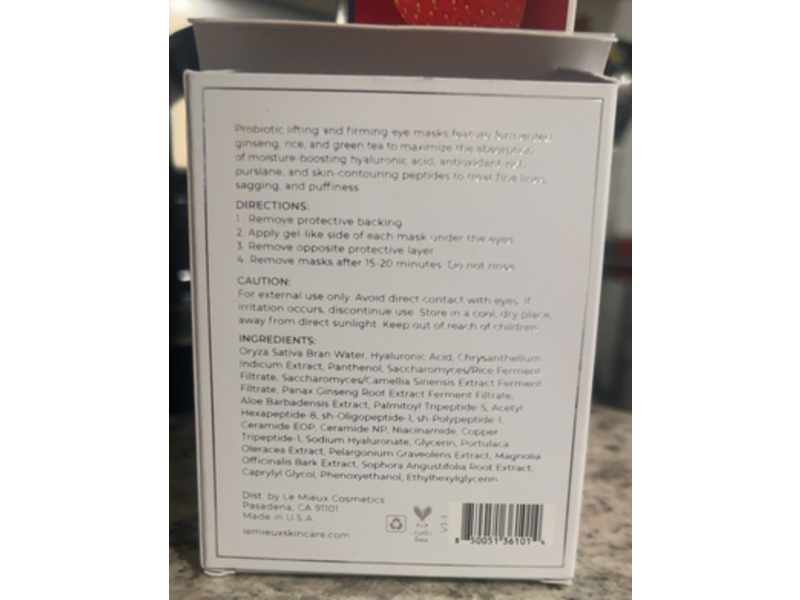 Le Mieux Proferm Eyelift Mask, 0.27 fl oz/8 mL, 4 Pairs