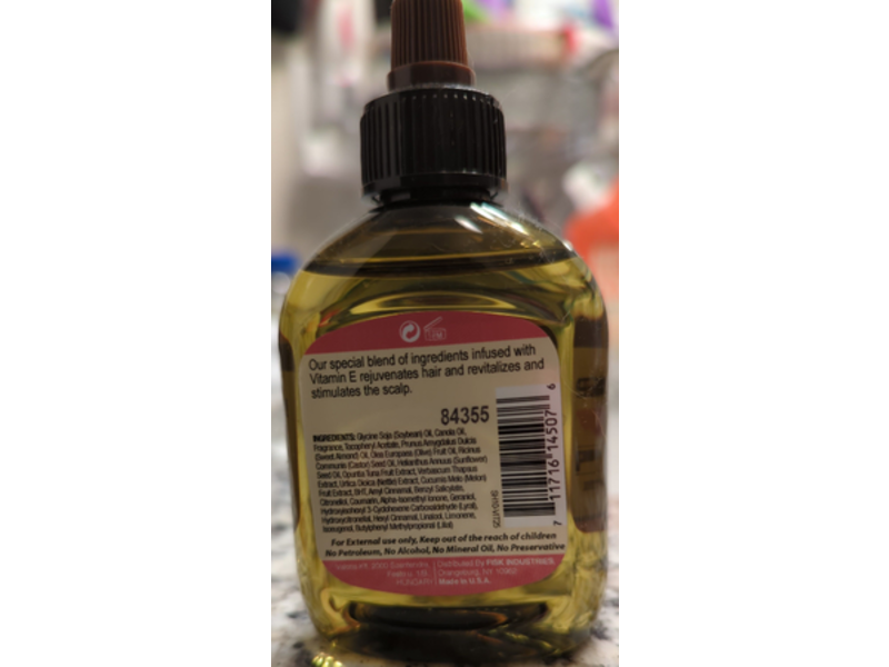 Difeel Premium Natural Hair Oil, Vitamin E, 2.5 fl oz/75 mL