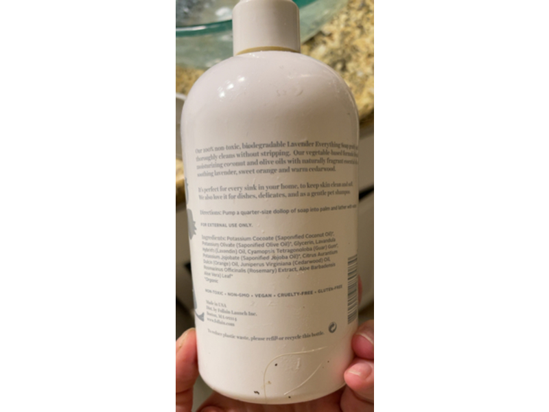 Follain Everything Soap, Lavender, 16 fl oz/473 mL