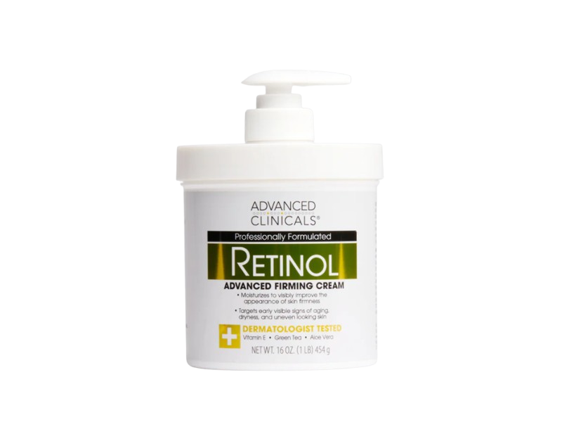 Advanced Clinicals Advanced Firming Body Cream, Retinol,16 oz/454 g, Pack Of 2