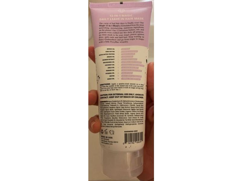 Foxybae 12-In-1 Magic Daily Leave In Hair Mask, Sulfate & Fragrance Free, 6 fl oz/177 mL
