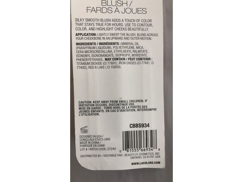 L.A. Colors Blush Stix, 934 Flushed, 0.195 oz/5.5 g