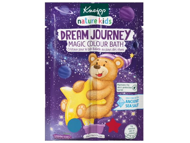 Kneipp Naturkind Dream Journey Magic Color Bath, Lavender Scent, 40 g
