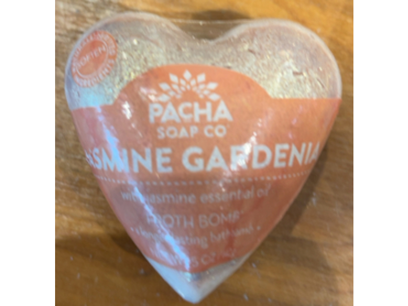 Pacha Soap Co Jasmine Gardenia Heart Froth Bomb, 5 oz