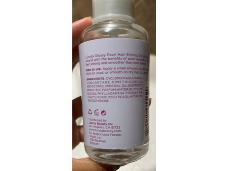 Luseta Glossy Pearl Hair Shining Serum, 3.38 fl oz/100 mL