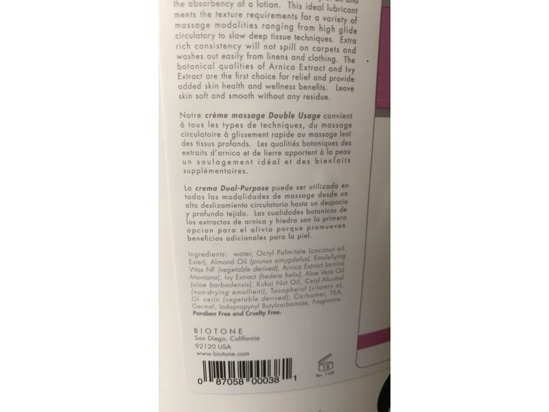 Biotone Dual-Purpose Massage Creme, 68 oz/2006 mL