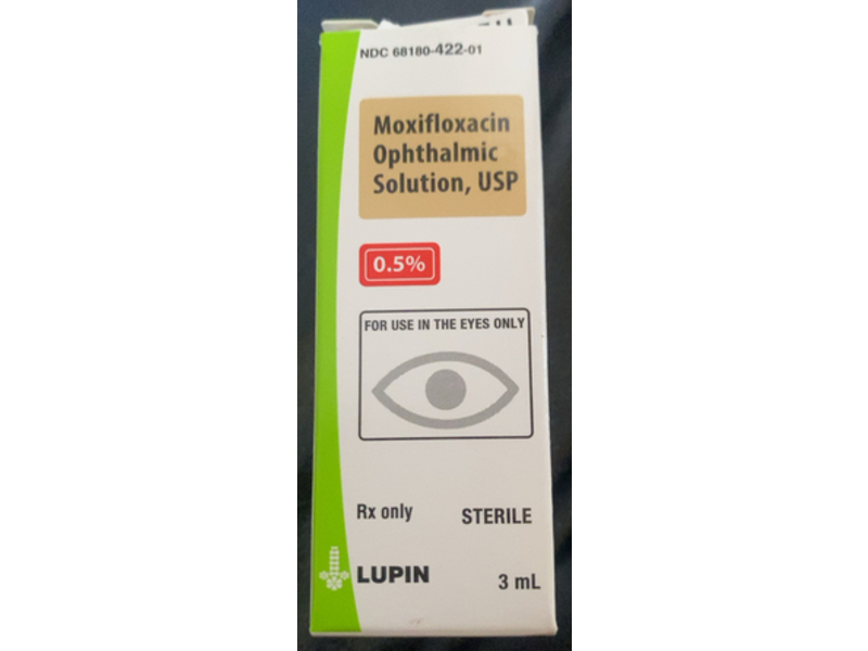 Moxifloxacin Ophthalmic Solution 0.5%, 3 mL, Lupin (Rx)