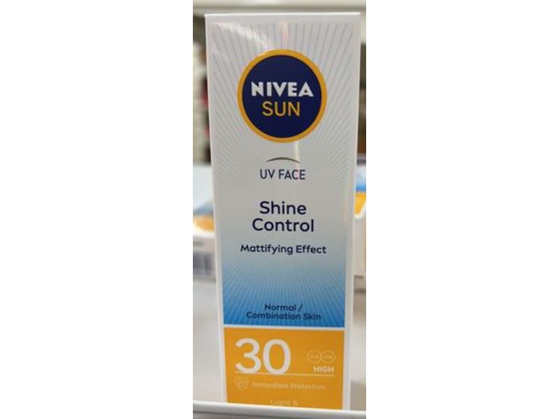 Nivea Shine Control Uv Face Cream, SPF 30, 50 mL