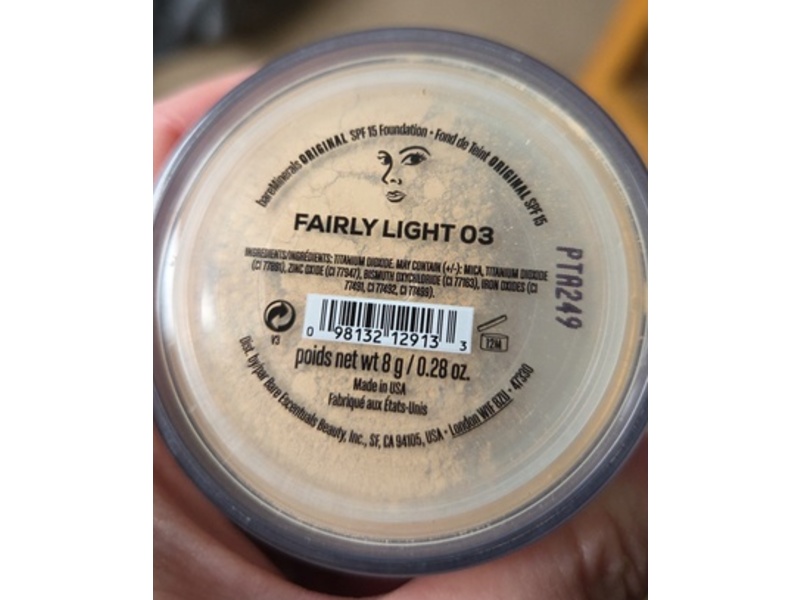 bareMinerals Original Foundation, SPF 15, Fairly Light, 0.28 oz/8 g