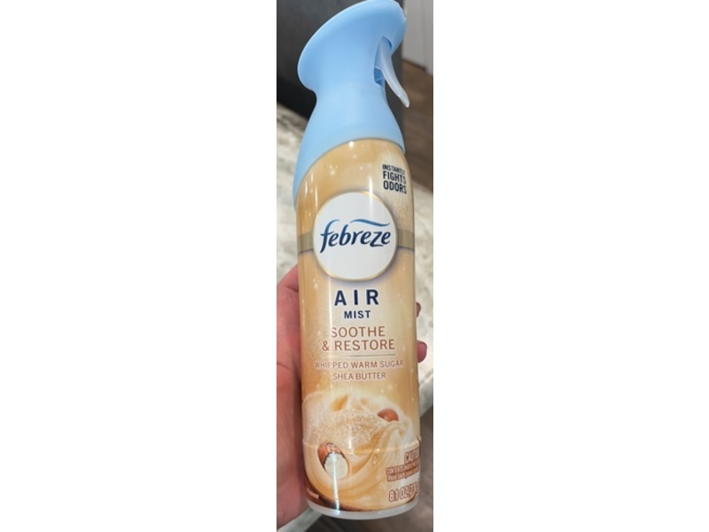 Febreze Soothe & Restore Air Mist, Whiped Warm Sugar Shea Butter, 8.1 oz/230 g, Pack Of 3