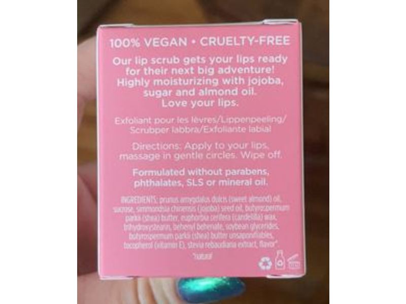 Pacifica Pout Polish Gentle Lip Scrub, Sugar Crystals & Lemon, 0.63 oz/18 g