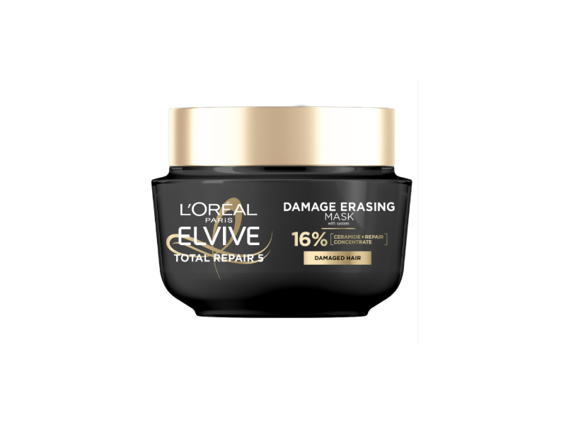 L'Oreal Paris Elvive Total Repair 5 Damage Erasing Mask, 16% Ceramide + Repair Concentrate, 8.5 fl oz