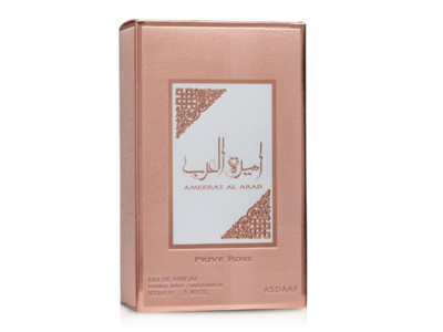 Lattafa Asdaaf Ameerat Al Arab Eau De Parfum, Prive Rose, 3.4 fl oz/100 mL