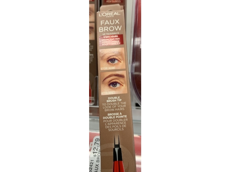 L'Oreal Paris Faux Brow Hair-Like Brow Filling Pen, Blonde 388, 0.04 fl oz/1.1 mL