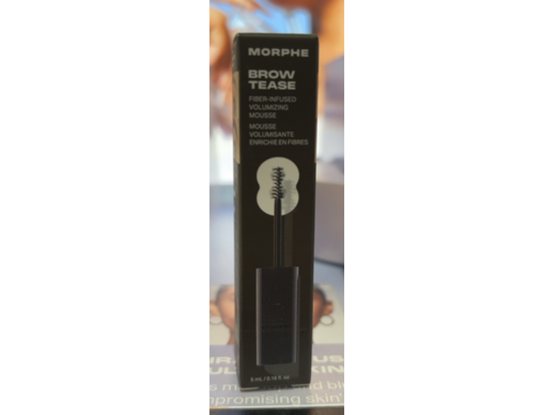 Morphe Brow Tease Fiber-Infused Volumizing Mousse, Chocolate Mousse, 0.16 fl oz/5 mL