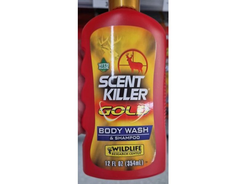 Wildlife Research Center Scent Killer Gold Body Wash & Shampoo, Aloe, 12 fl oz/354 mL