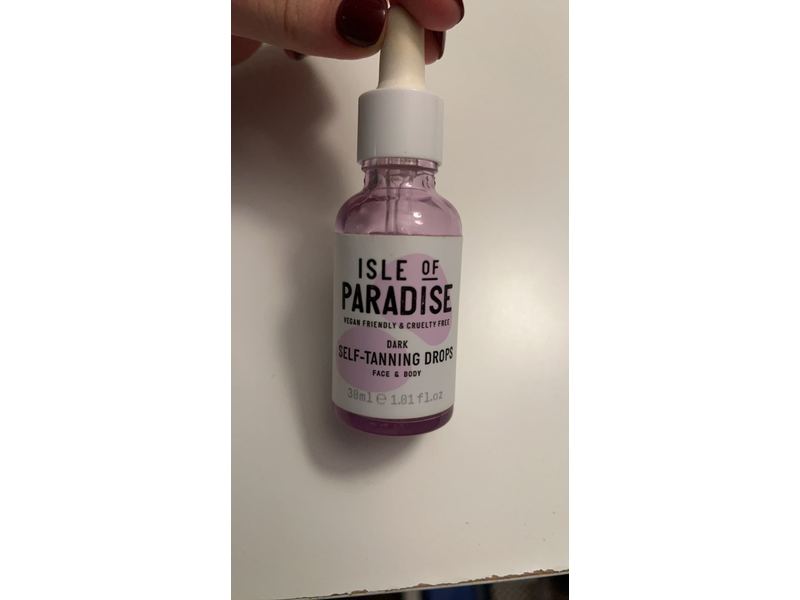 Isle of Paradise Self-Tanning Drops, Dark, 1.01 fl oz/30 mL
