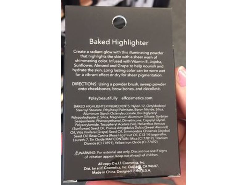 e.l.f. Baked Highlighter, Apricot Glow, 0.18 oz/5 g
