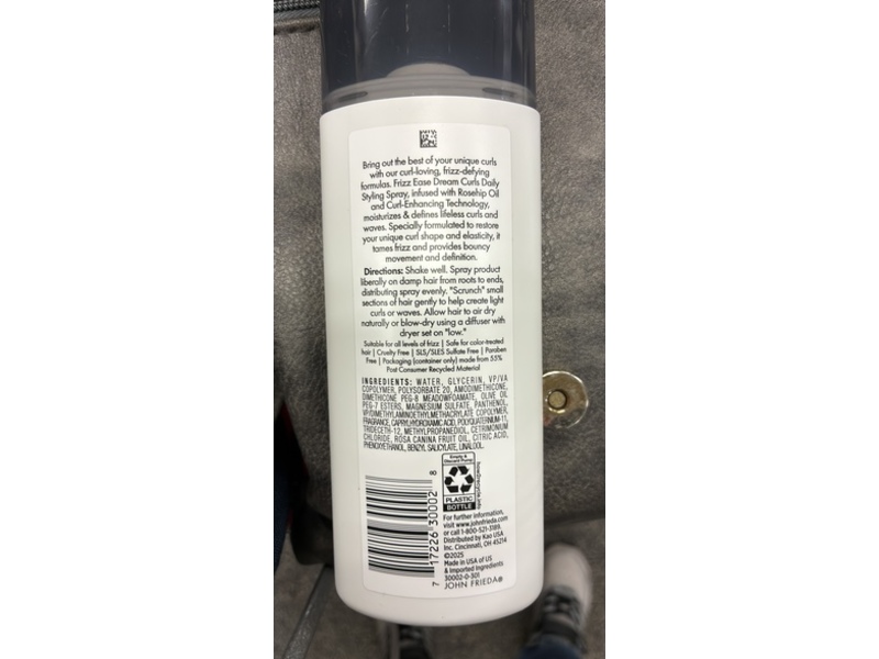 John Frieda Frizz Ease Dream Curls Daily Styling Spray, 6.7 fl oz/198 mL