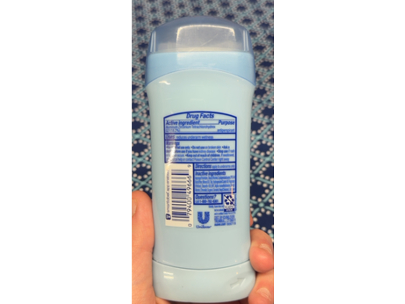 Suave Antiperspirant Deodorant, Aloe & Rose Water, 2.6 oz/74 g