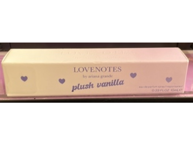 Ariana Grande Lovenotes Eau De Parfum Spray, Plush Vanilla, 0.33 fl oz/10 mL